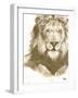 Muted Lion-Patricia Pinto-Framed Art Print