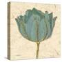 Muted Teal Tulip 1-Diane Stimson-Stretched Canvas