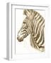 Muted Zebra-Patricia Pinto-Framed Art Print