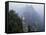 Mutianyu Great Wall Winding Through Misty Mountain, China-Keren Su-Framed Stretched Canvas