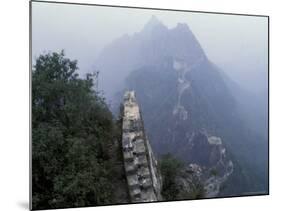 Mutianyu Great Wall Winding Through Misty Mountain, China-Keren Su-Mounted Photographic Print