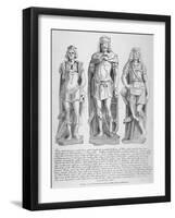 Mutilated Figures of the Mythical King Lud and His Two Sons Androgeus and Theomantius, 1795-John Thomas Smith-Framed Giclee Print