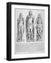 Mutilated Figures of the Mythical King Lud and His Two Sons Androgeus and Theomantius, 1795-John Thomas Smith-Framed Giclee Print