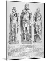 Mutilated Figures of the Mythical King Lud and His Two Sons Androgeus and Theomantius, 1795-John Thomas Smith-Mounted Giclee Print