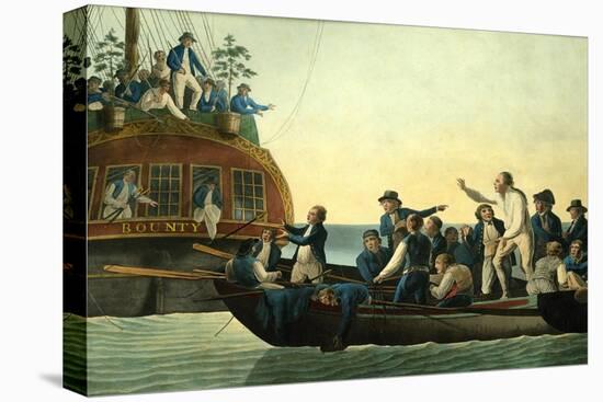 Mutineers Turning Lieutenant Bligh and Part of the Officers and Crew from His Majesty's Ship the Bo-Robert Dodd-Stretched Canvas