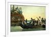 Mutineers Turning Lieutenant Bligh and Part of the Officers and Crew from His Majesty's Ship the Bo-Robert Dodd-Framed Premium Giclee Print