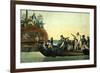 Mutineers Turning Lieutenant Bligh and Part of the Officers and Crew from His Majesty's Ship the Bo-Robert Dodd-Framed Premium Giclee Print
