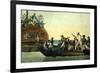 Mutineers Turning Lieutenant Bligh and Part of the Officers and Crew from His Majesty's Ship the Bo-Robert Dodd-Framed Premium Giclee Print