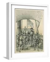 Mutiny Aboard Columbus' Ship the Santa Maria-Andrew Melrose-Framed Giclee Print