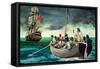 Mutiny on the Bounty (Gouache on Paper)-Peter Jackson-Framed Stretched Canvas