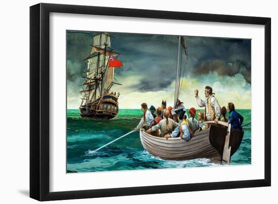 Mutiny on the Bounty (Gouache on Paper)-Peter Jackson-Framed Giclee Print