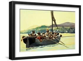 Mutiny on the Bounty (Gouache on Paper)-Peter Jackson-Framed Giclee Print