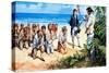 Mutiny on the Bounty (Gouache on Paper)-Peter Jackson-Stretched Canvas