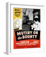 Mutiny on the Bounty, Movita, Clark Gable, Charles Laughton, 1935-null-Framed Art Print