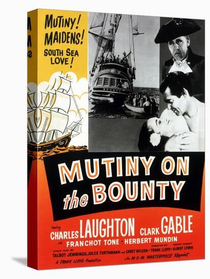 Mutiny on the Bounty, Movita, Clark Gable, Charles Laughton, 1935-null-Stretched Canvas