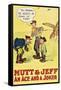 Mutt and Jeff - an Ace and a Joker-null-Framed Stretched Canvas