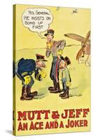 Mutt and Jeff - an Ace and a Joker-null-Stretched Canvas