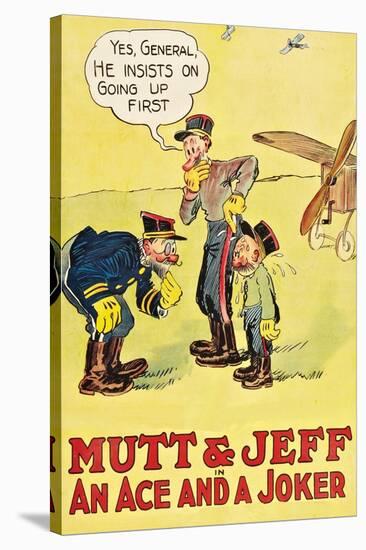 Mutt and Jeff - an Ace and a Joker-null-Stretched Canvas