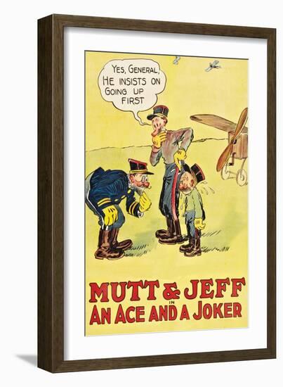 Mutt and Jeff - an Ace and a Joker-null-Framed Art Print