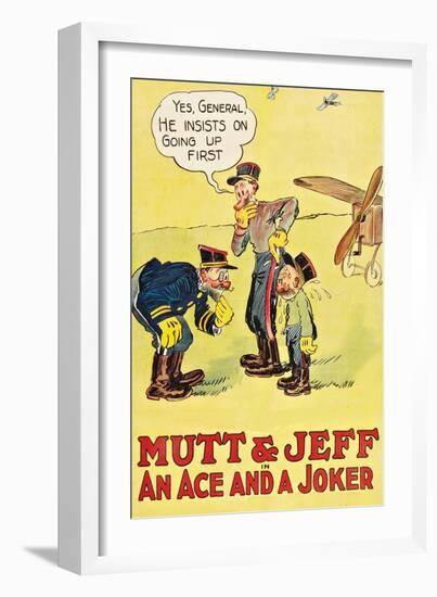 Mutt and Jeff - an Ace and a Joker-null-Framed Art Print