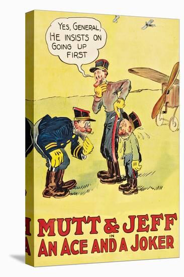 Mutt and Jeff - an Ace and a Joker-null-Stretched Canvas