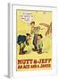 Mutt and Jeff - an Ace and a Joker-null-Framed Art Print