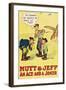 Mutt and Jeff - an Ace and a Joker-null-Framed Art Print