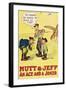 Mutt and Jeff - an Ace and a Joker-null-Framed Art Print