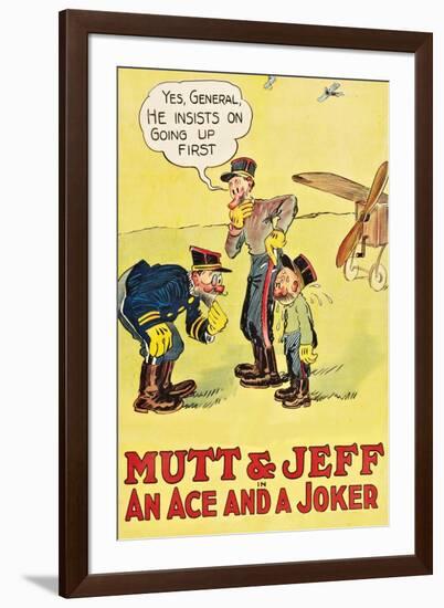 Mutt and Jeff - an Ace and a Joker-null-Framed Art Print
