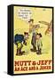 Mutt and Jeff - an Ace and a Joker-null-Framed Stretched Canvas