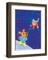 Mutt on the Moon - Jack & Jill-Elisa Chavarri-Framed Giclee Print