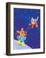 Mutt on the Moon - Jack & Jill-Elisa Chavarri-Framed Premium Giclee Print