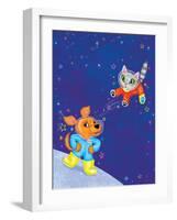 Mutt on the Moon - Jack & Jill-Elisa Chavarri-Framed Premium Giclee Print