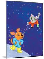 Mutt on the Moon - Jack & Jill-Elisa Chavarri-Mounted Premium Giclee Print