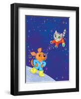 Mutt on the Moon - Jack & Jill-Elisa Chavarri-Framed Premium Giclee Print