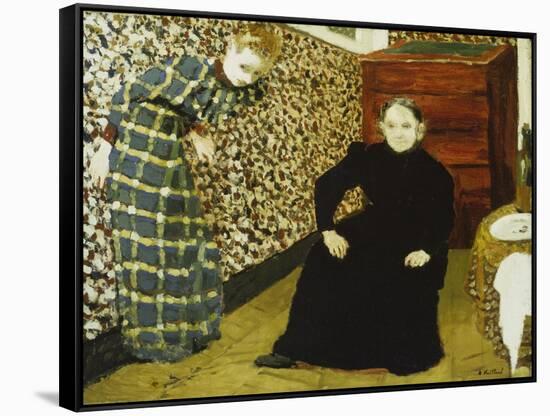 Mutter Und Schwester Des Kuenstlers-Edouard Vuillard-Framed Stretched Canvas