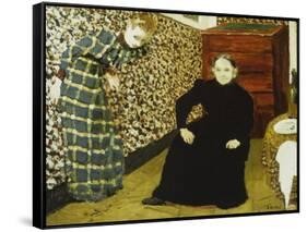 Mutter Und Schwester Des Kuenstlers-Edouard Vuillard-Framed Stretched Canvas