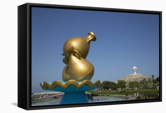 Mutthra District, Muscat, Oman, Middle East-Angelo Cavalli-Framed Stretched Canvas