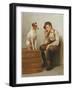 Mutual Admiration, 1898 (Oil on Canvas)-John George Brown-Framed Giclee Print