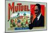 MuTuel Brand Cigar Box Label-Lantern Press-Mounted Art Print