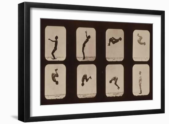 Muybridge Locomotion, Back Somersault, 1881-Science Source-Framed Giclee Print