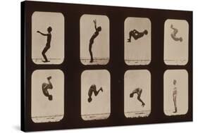 Muybridge Locomotion, Back Somersault, 1881-Science Source-Stretched Canvas