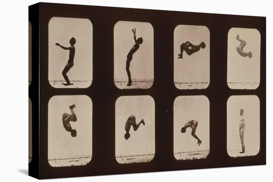 Muybridge Locomotion, Back Somersault, 1881-Science Source-Stretched Canvas