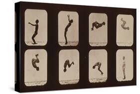 Muybridge Locomotion, Back Somersault, 1881-Science Source-Stretched Canvas