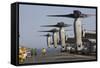 Mv-22 Ospreys Sit Ready for Launch on the Flight Deck of USS Kearsarge-null-Framed Stretched Canvas