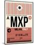 MXP Milan Luggage Tag 1-NaxArt-Mounted Art Print