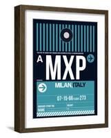MXP Milan Luggage Tag 2-NaxArt-Framed Art Print