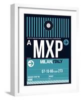 MXP Milan Luggage Tag 2-NaxArt-Framed Art Print