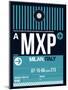 MXP Milan Luggage Tag 2-NaxArt-Mounted Art Print