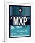 MXP Milan Luggage Tag 2-NaxArt-Framed Art Print